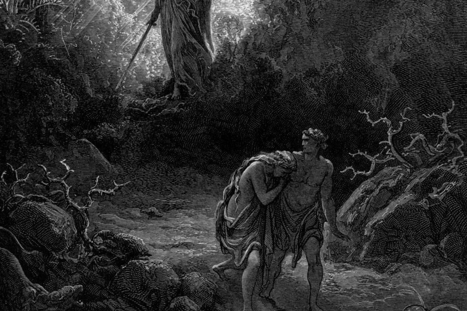 &quot;Adam and Eve Driven out of Eden,&quot; by Gustave Dore