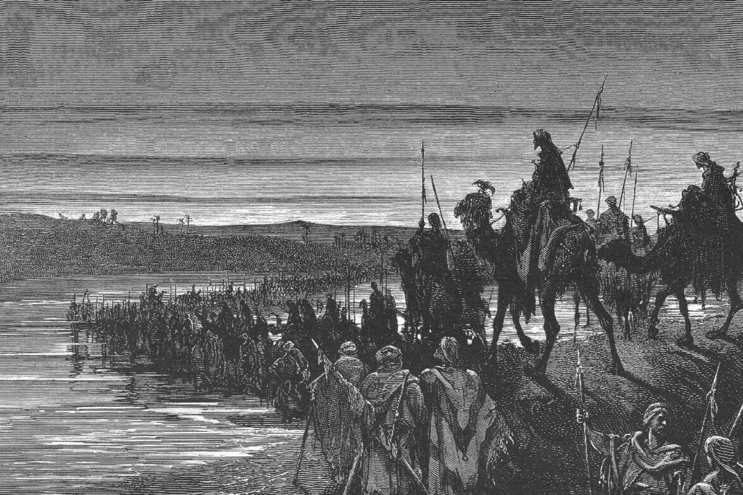 "The Israelites Cross the Jordan River," by Gustave Dore