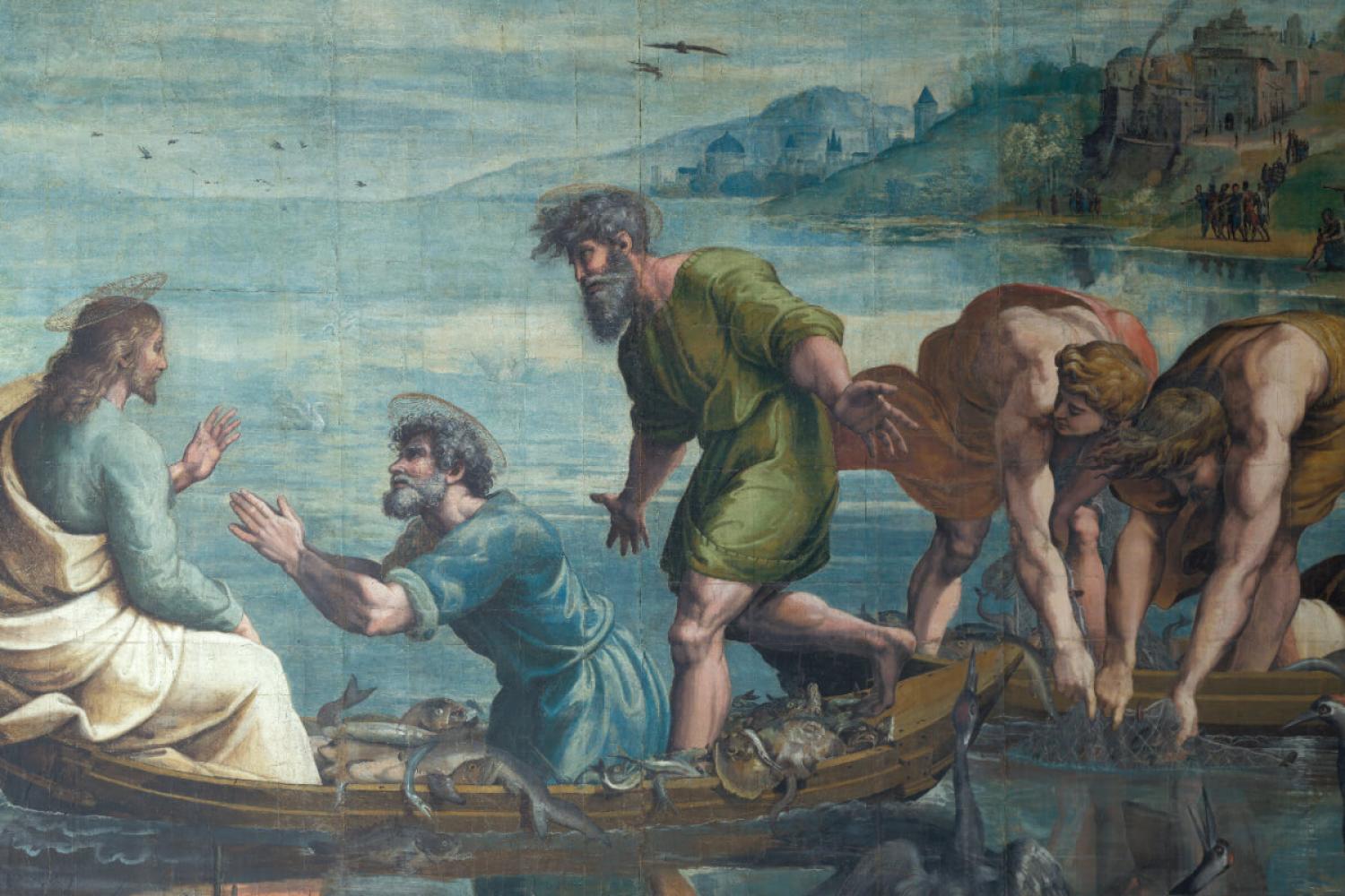 Raphael's "The Miraculous Draft of Fish"