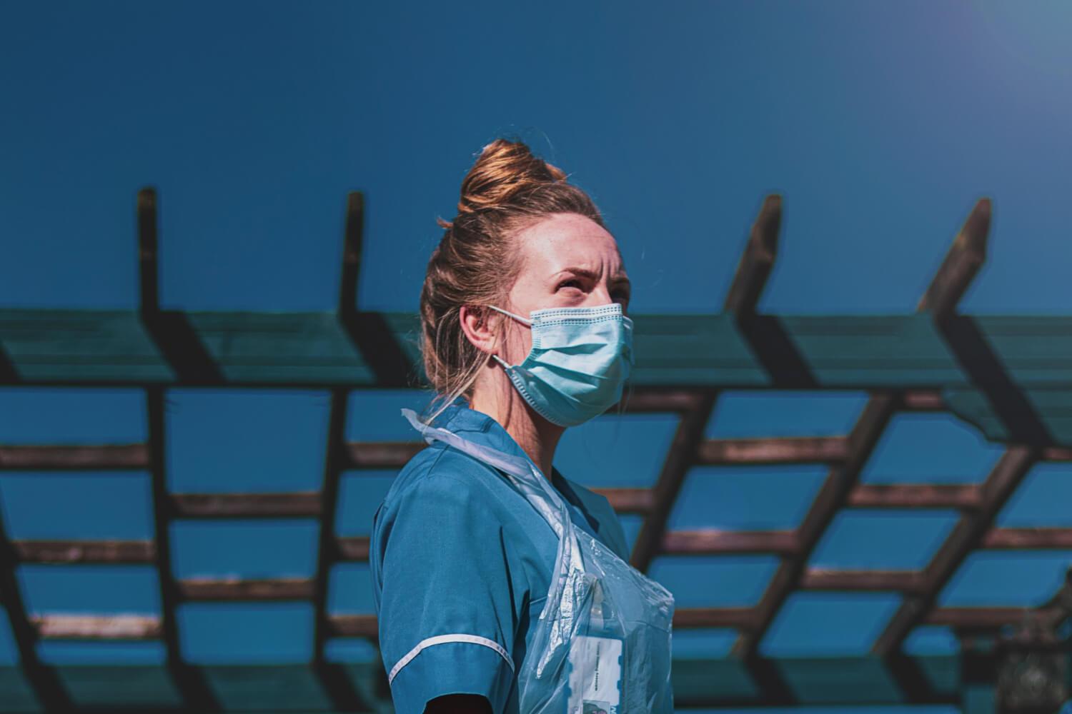 A Nurse in Protective Gear