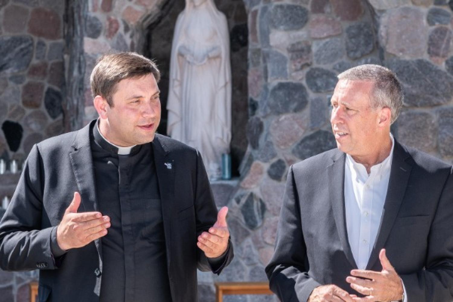 Msgr. James P. Shea, President of the University of Mary, and Curtis Martin, Founder and CEO of FOCUS