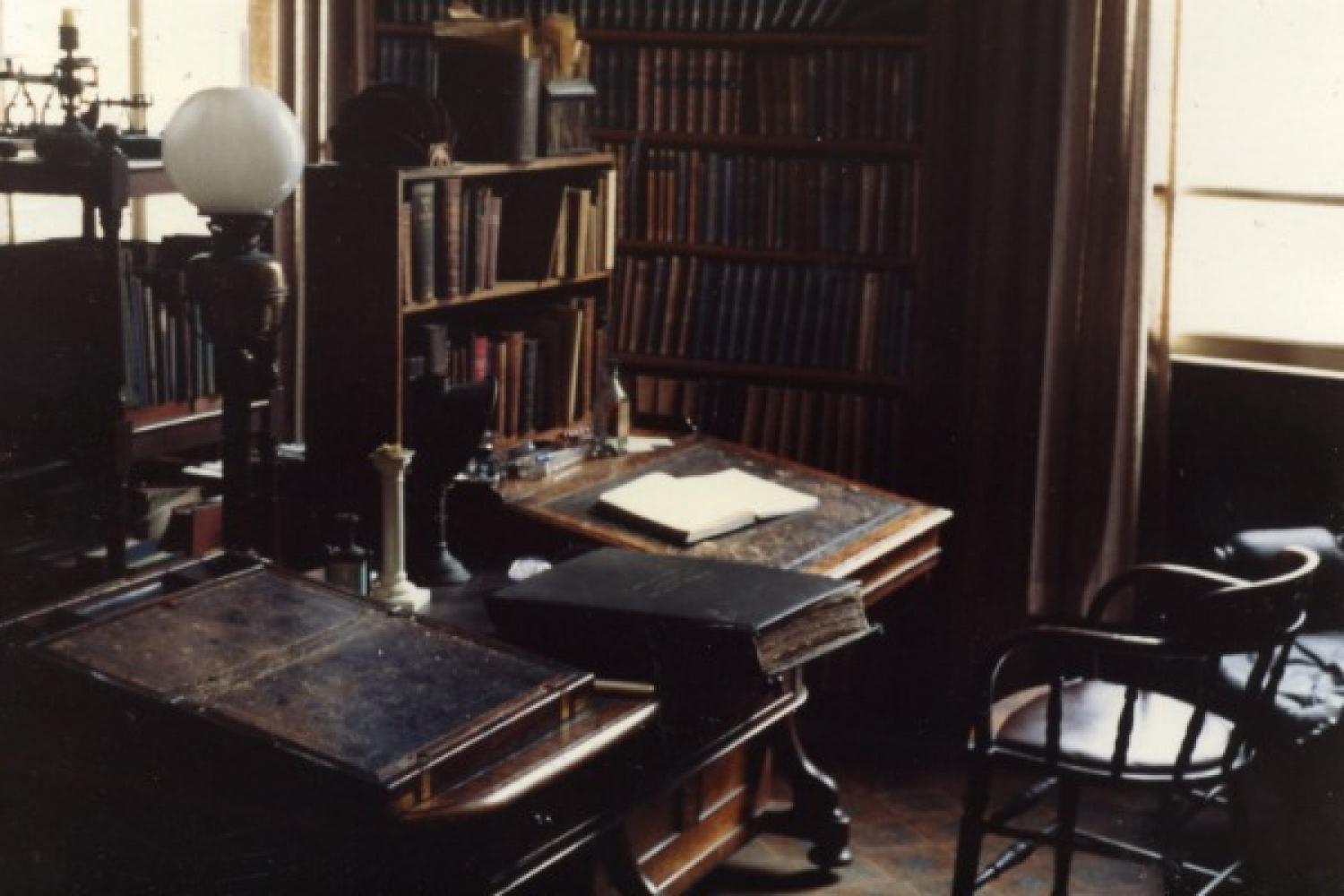Cardinal Newman's office and desk at the Birmingham Oratory