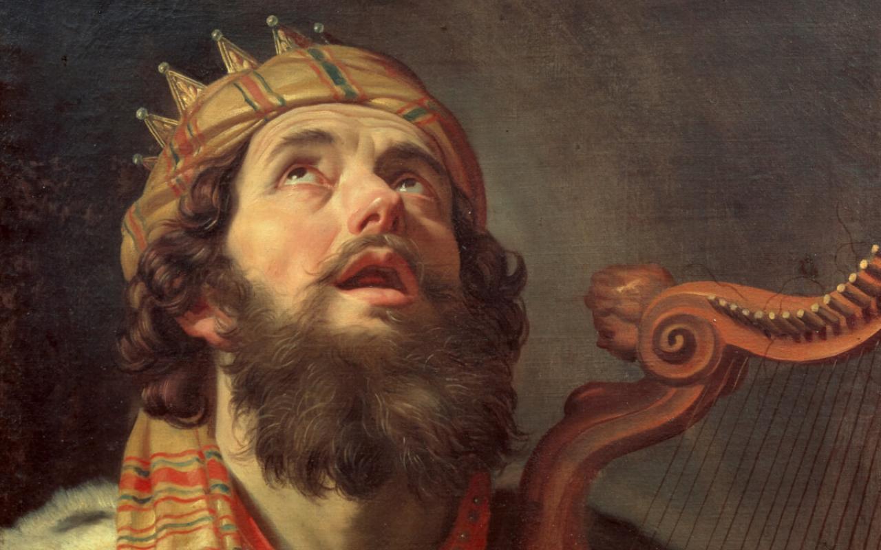 Gerard van Honthorst's "King David Playing the Harp"