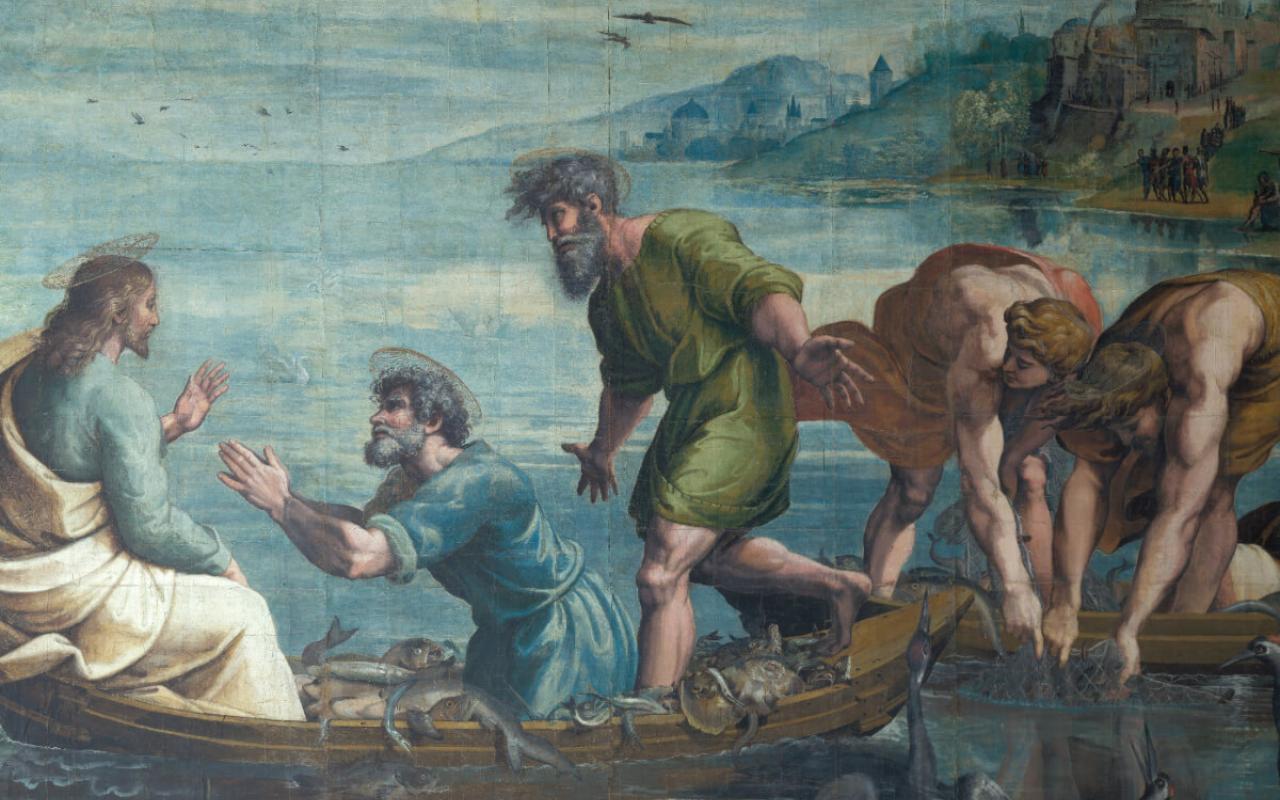 Raphael's "The Miraculous Draft of Fish"