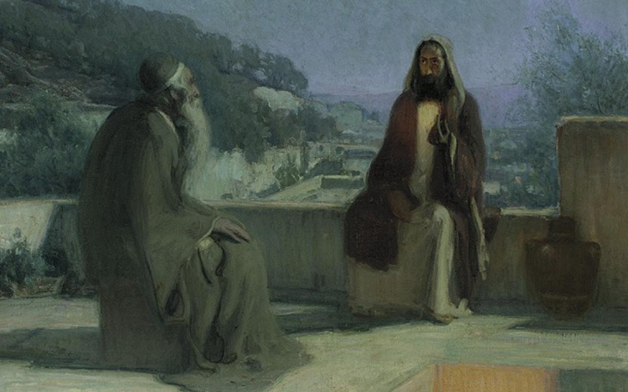 Henry Ossawa Tanner's "Jesus and Nicodemus"