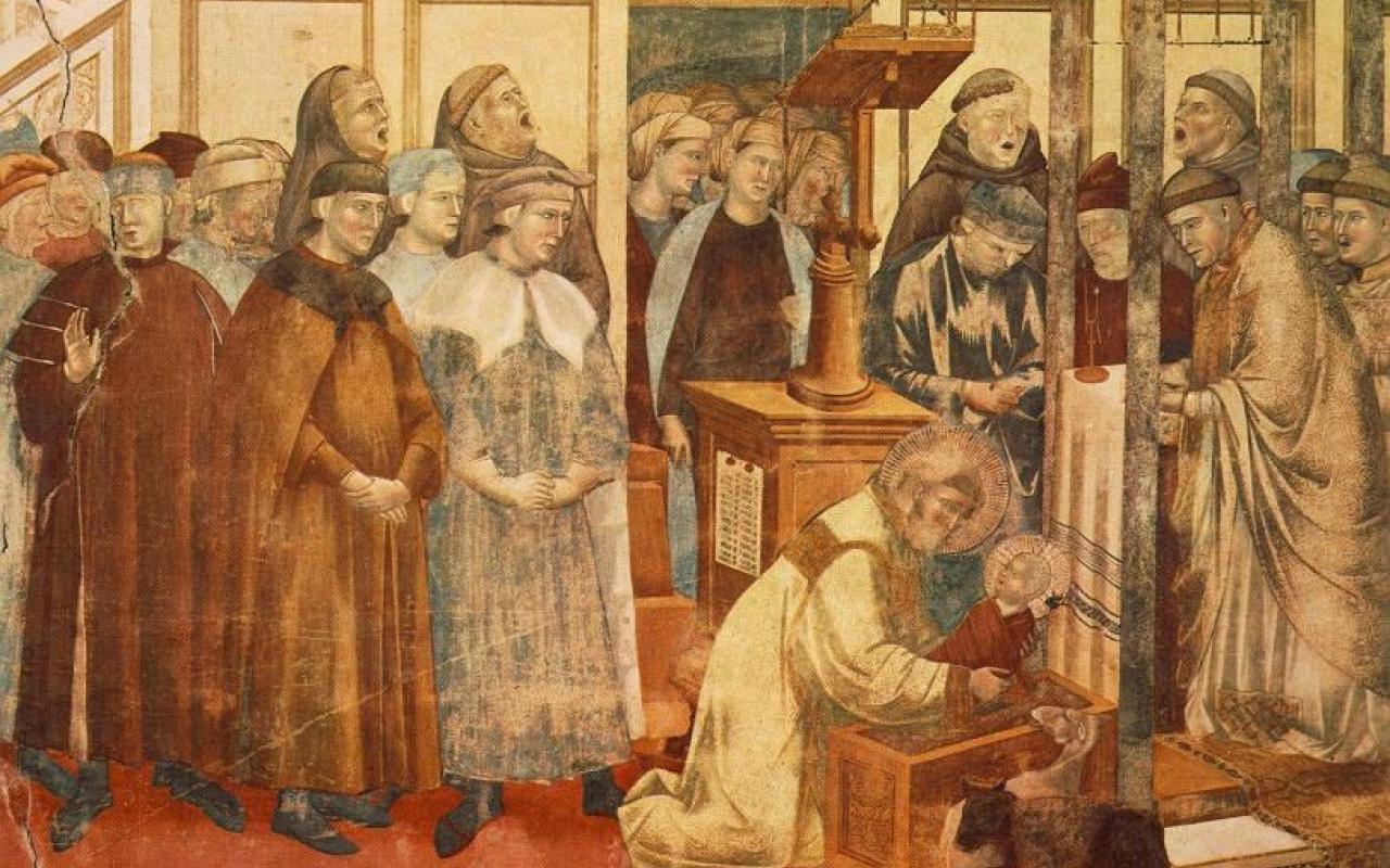 Giotto's "Institution of the Crib at Greccio"