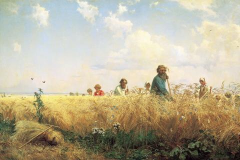 &quot;Busy Time for the Mowers,&quot; by Grigoriy Myasoyedov