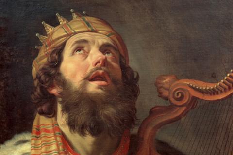 Gerard van Honthorst's "King David Playing the Harp"