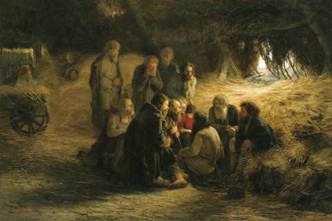 "Reading of the 1861 Manifesto," by Grigori Myasoyedov