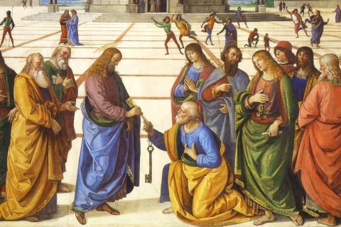 Pietro Perugino&#039;s &quot;Delivery of the Keys&quot;
