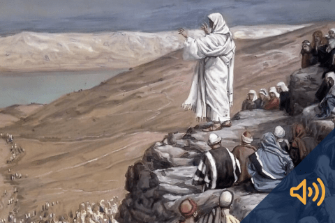 James Tissot's "Jesus Preaches the Sermon of the Beatitudes"