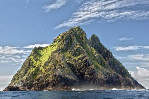The remote island of Skellig Michael, off the coast of Ireland