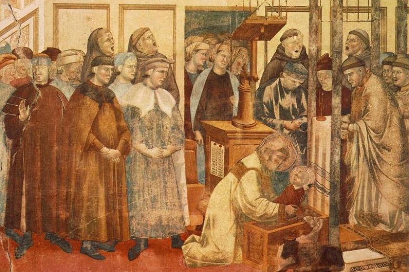 Giotto's "Institution of the Crib at Greccio"